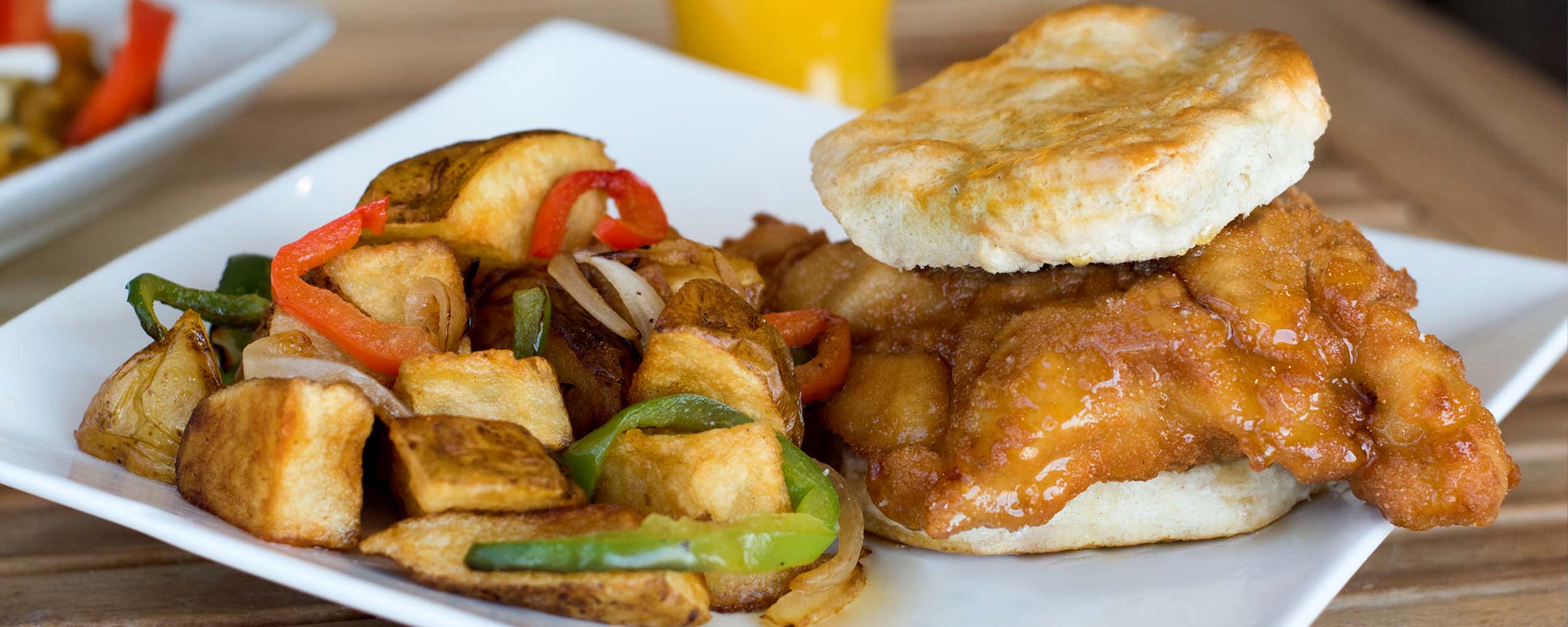 fried chicken biscuit